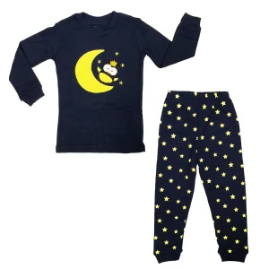 Wrapables Children's Moon & Owl Snug Fit Pajama Set
