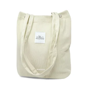 Wrapables Carry Joy Corduroy Tote Bag, Casual Shoulder Handbag